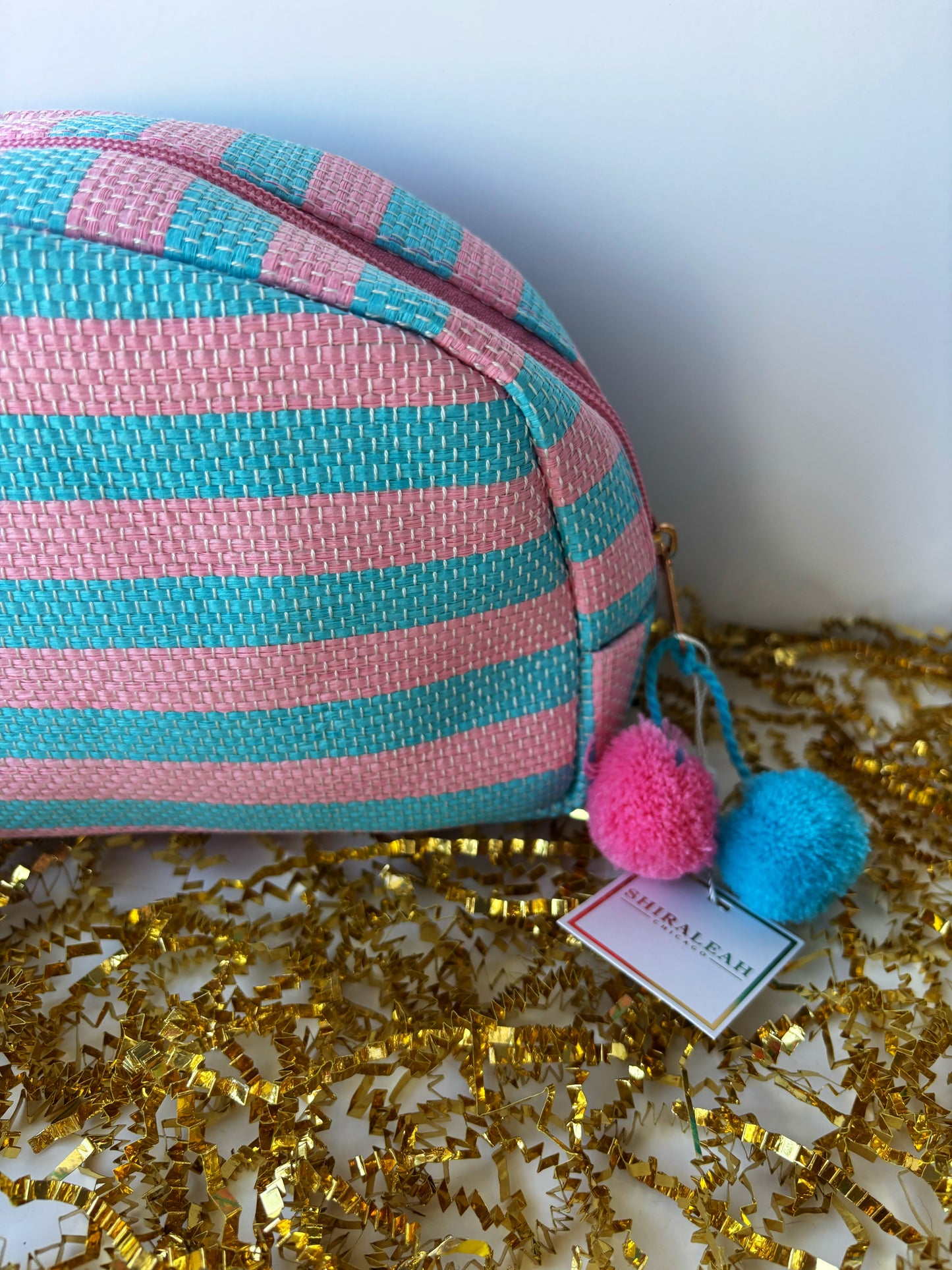 Sky's the Limit- Gift Box for Her with Gorjana Necklace, Aqua Zip Pouch & Blue Hair Clips
