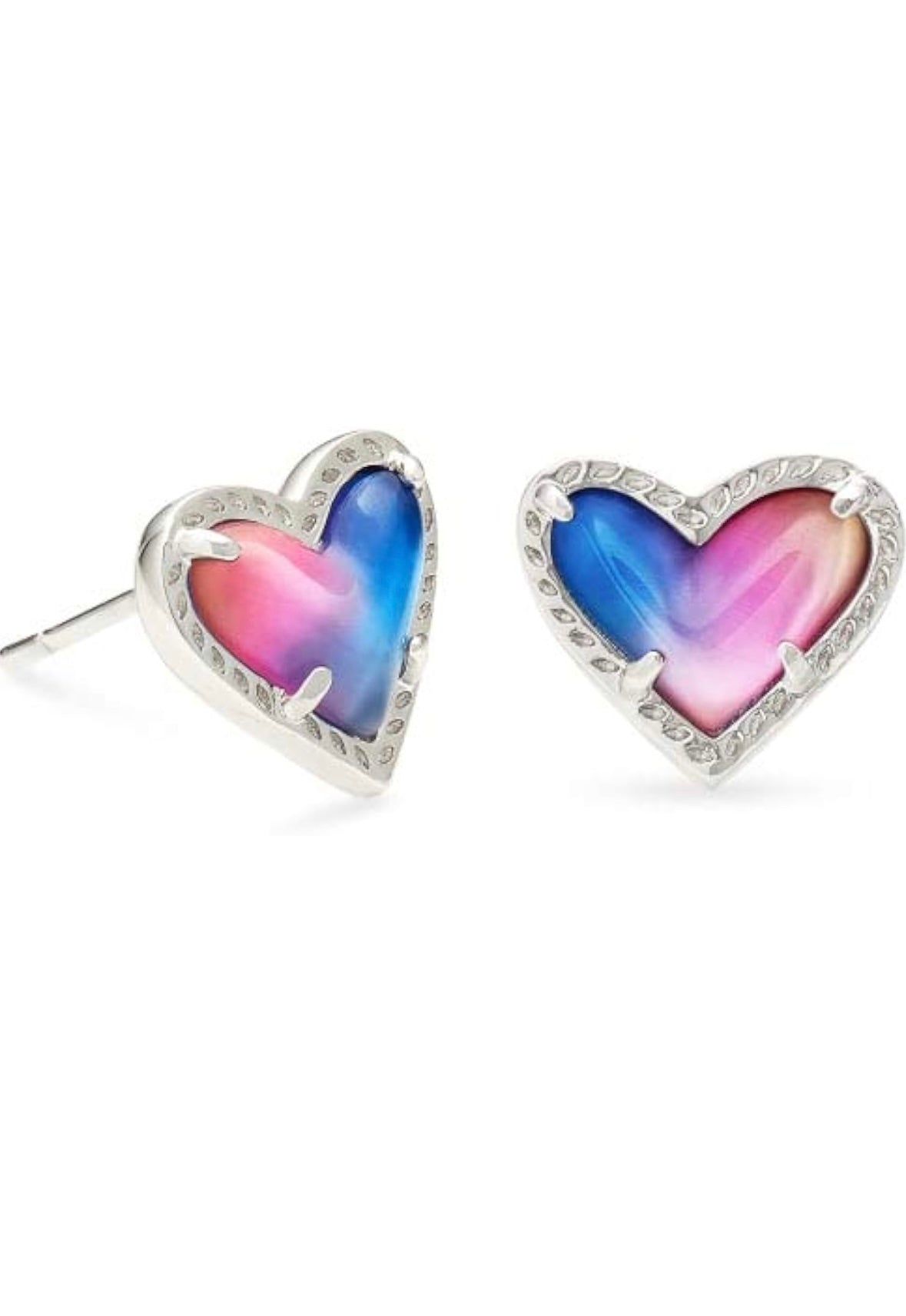 Girls Pink Heart Set-Kendra Scott Earrings with Mermaid Body Butter & Heart Makeup Bag