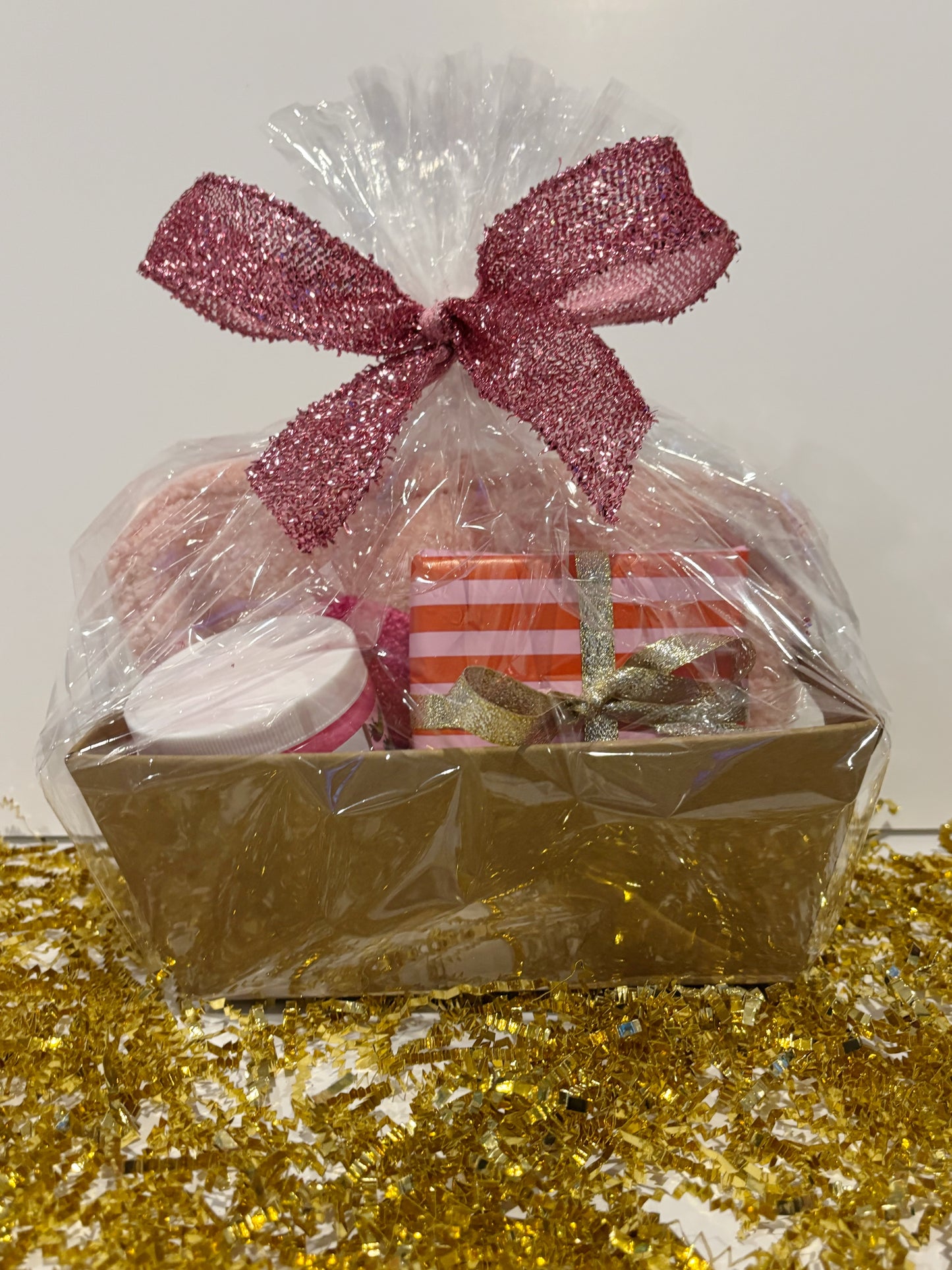 Girls “Put A Pink Bow On It”- Kendra Scott Earrings Gift Set with Sugar Scrub & Sherpa Bag