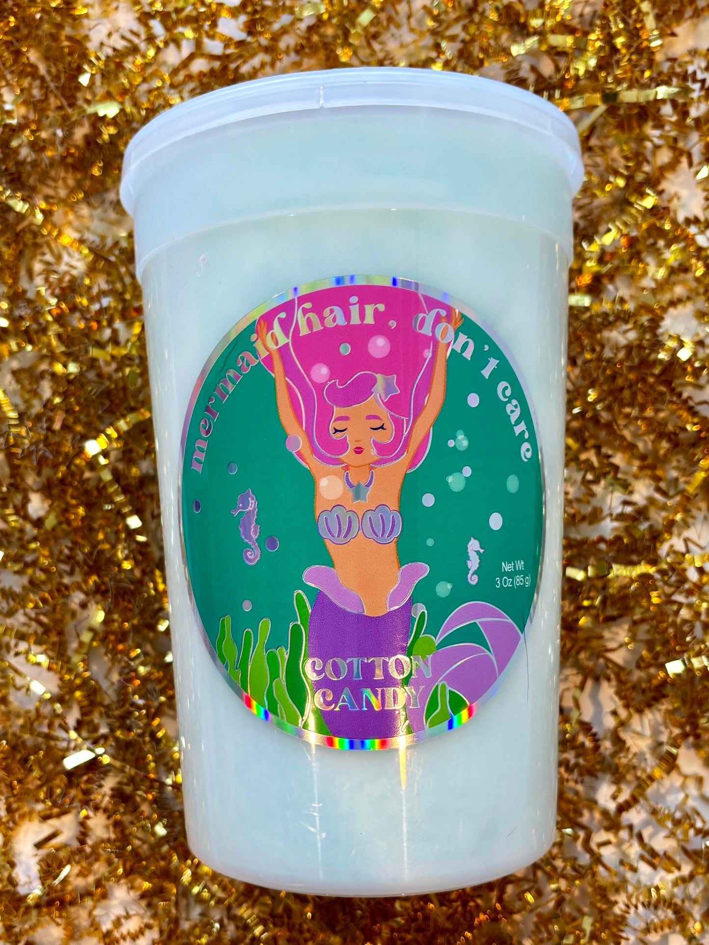 Mermaid Magic- Sparkly Gift Box for Girls with Body Butter, Earrings, Cotton Candy & More